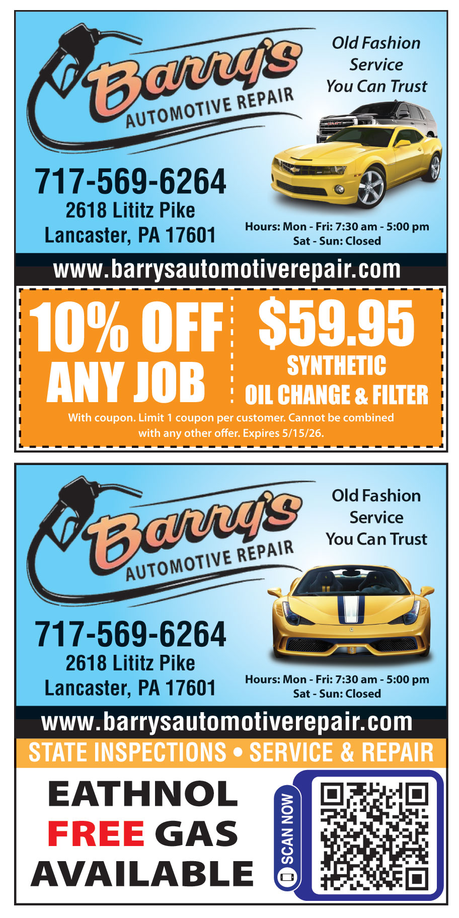 BARRYS AUTOMOTIVE REPAIR