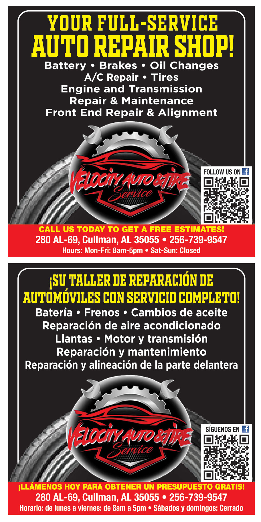 VELOCITY AUTOMOTIVE AND T