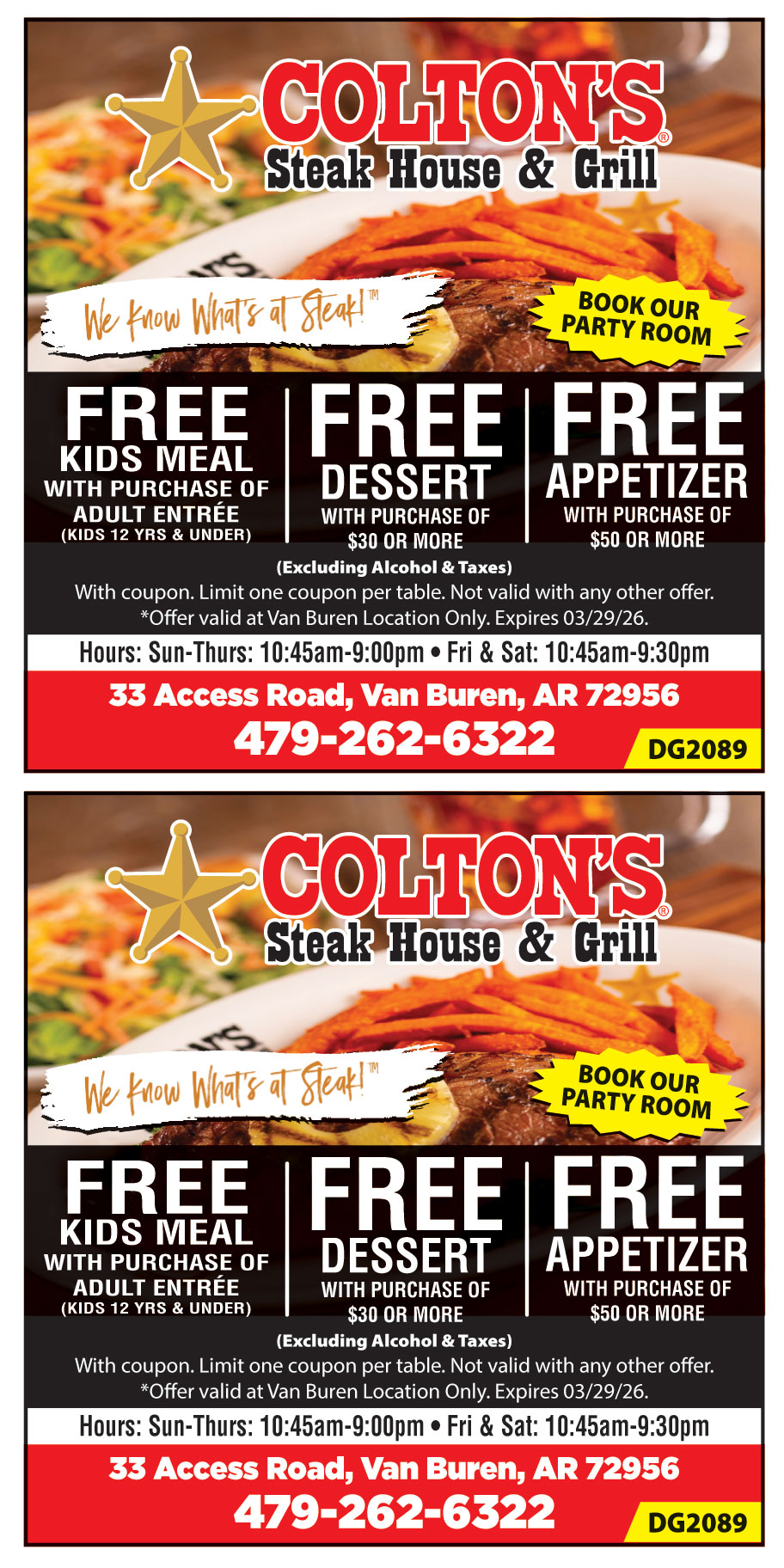 COLTONS STEAK HOUSE AND G