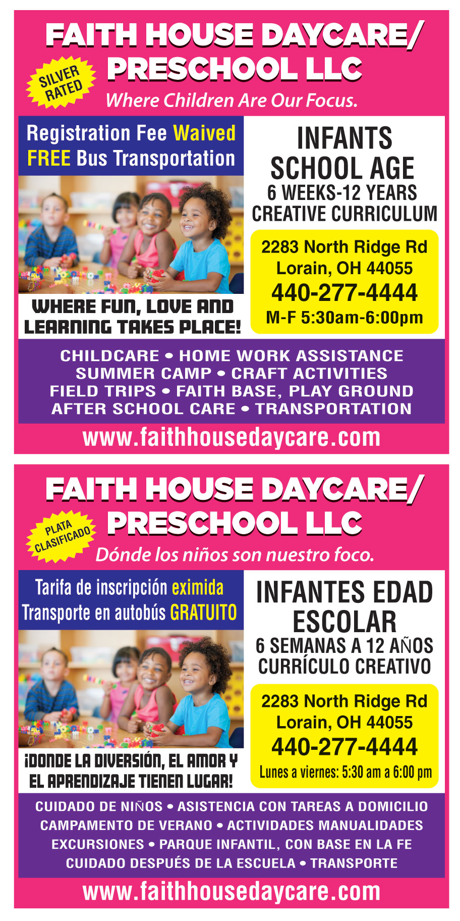FAITH HOUSE DAYCARE PRESC