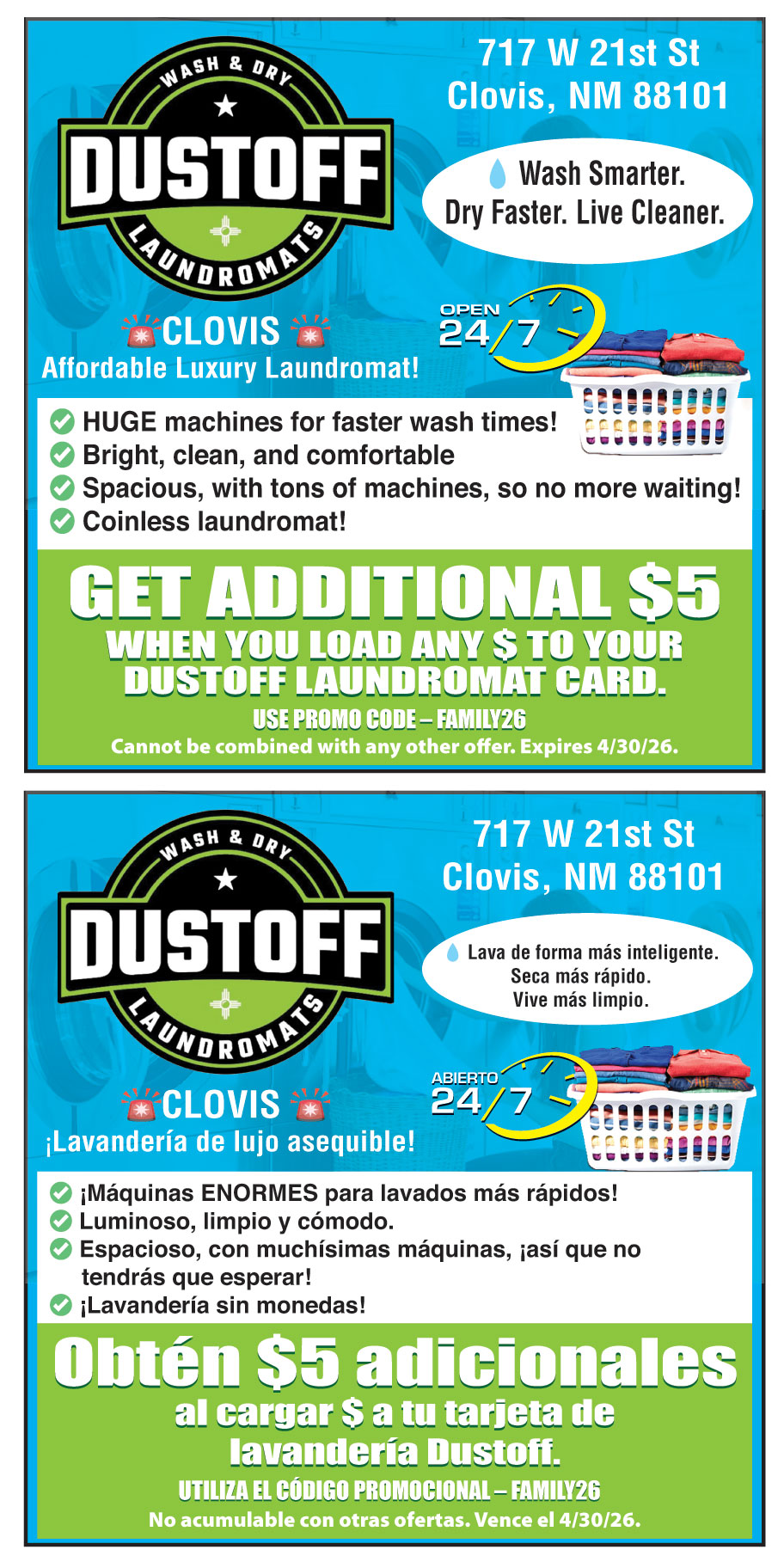 DUSTOFF LAUNDROMATS