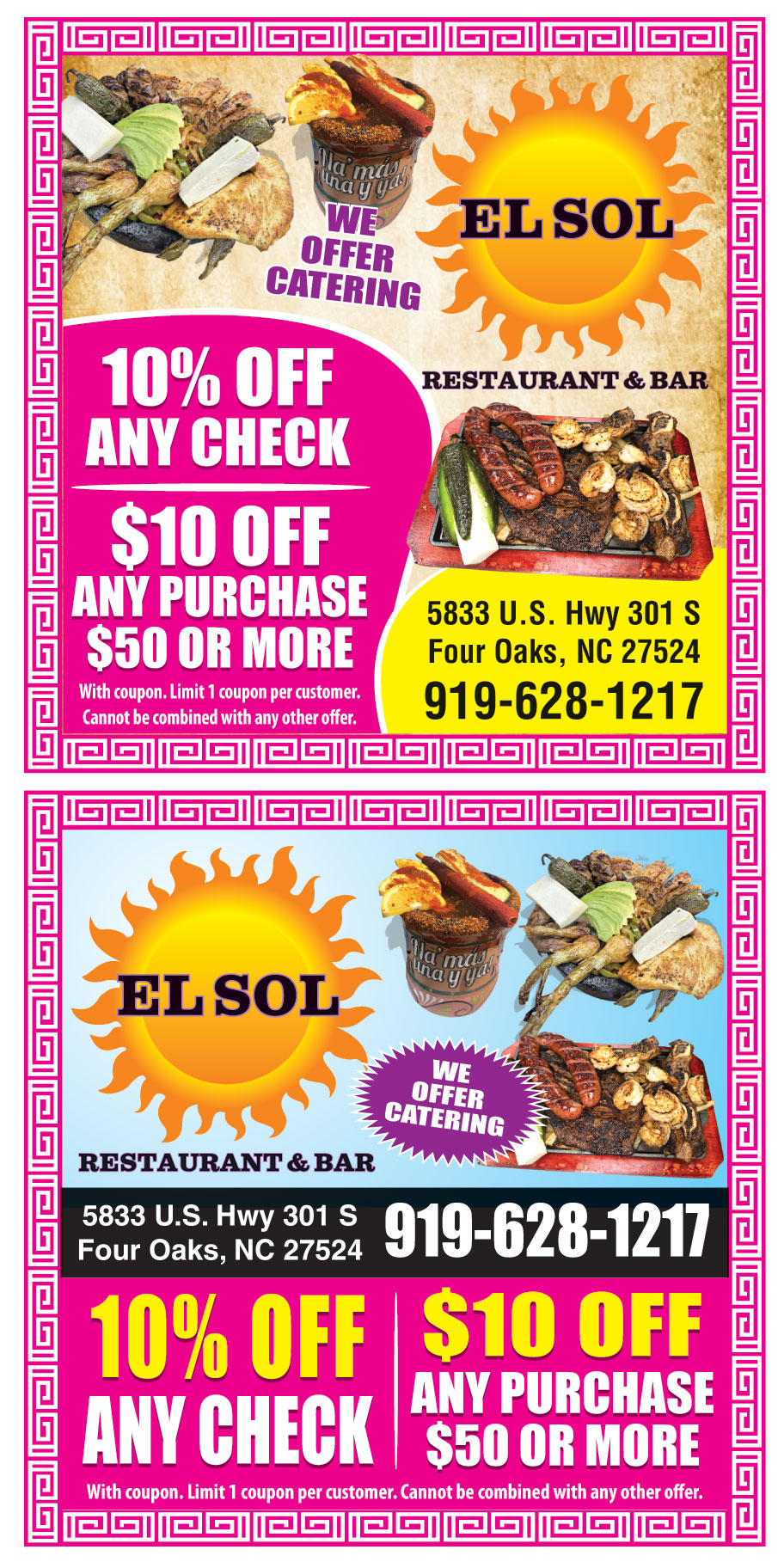 10% OFF ON ANY CHECK