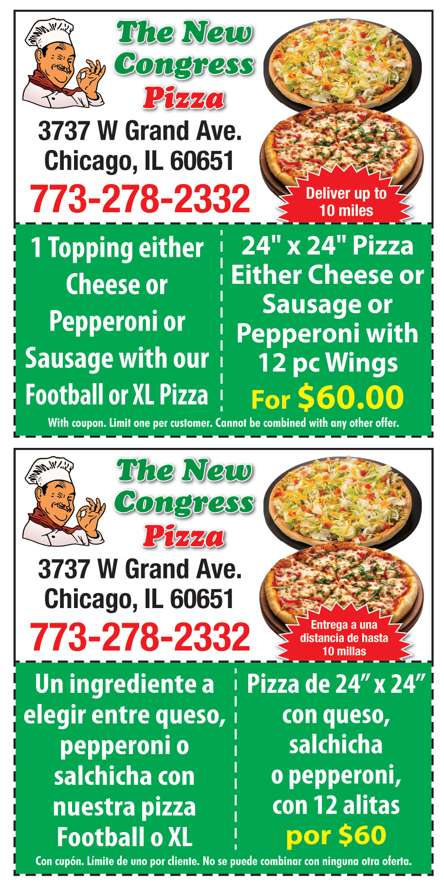 THE NEW CONGRESS PIZZA