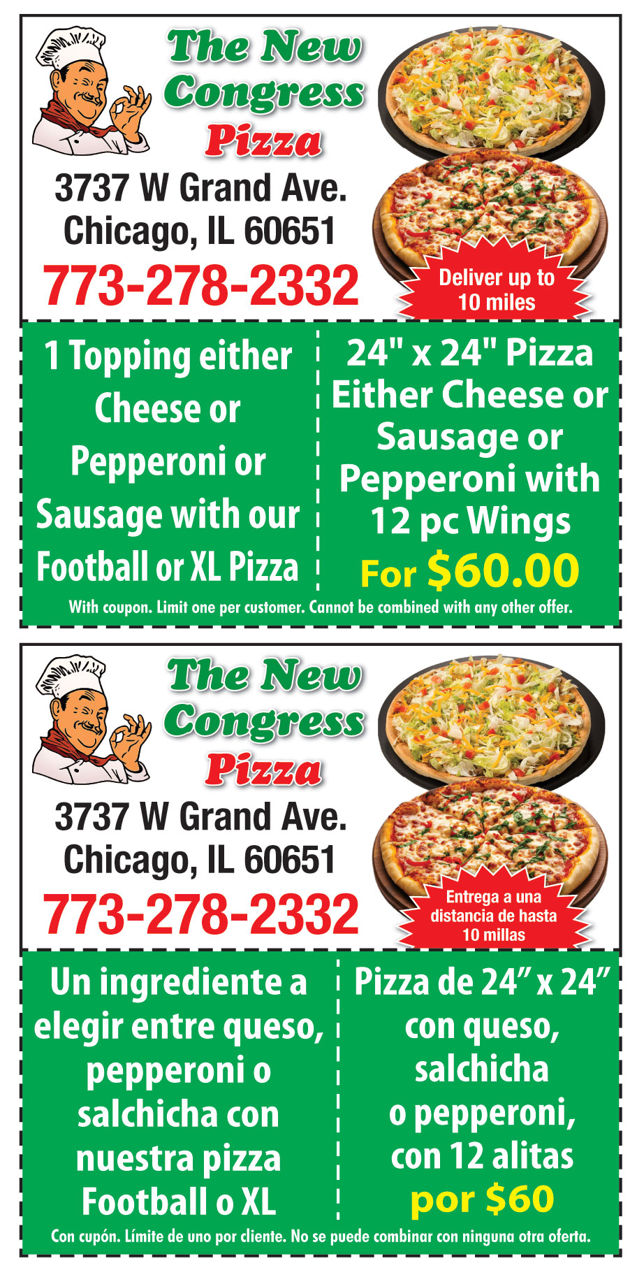 THE NEW CONGRESS PIZZA