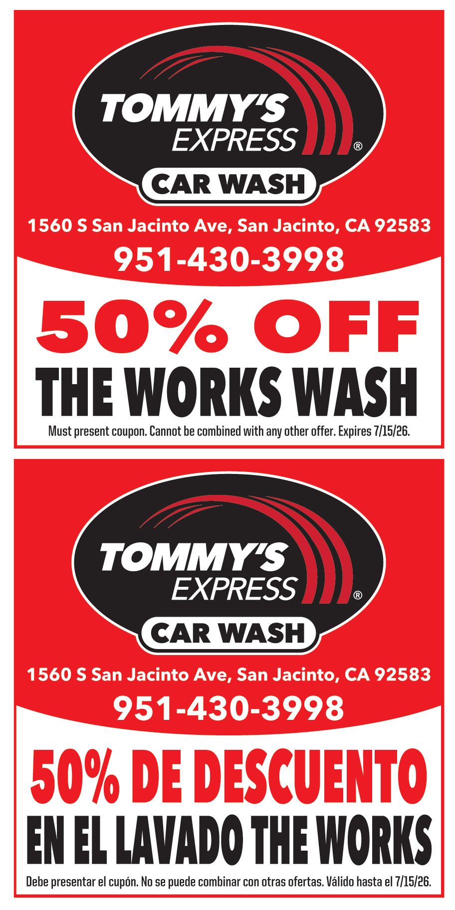 TOMMYS EXPRESS CAR WASH