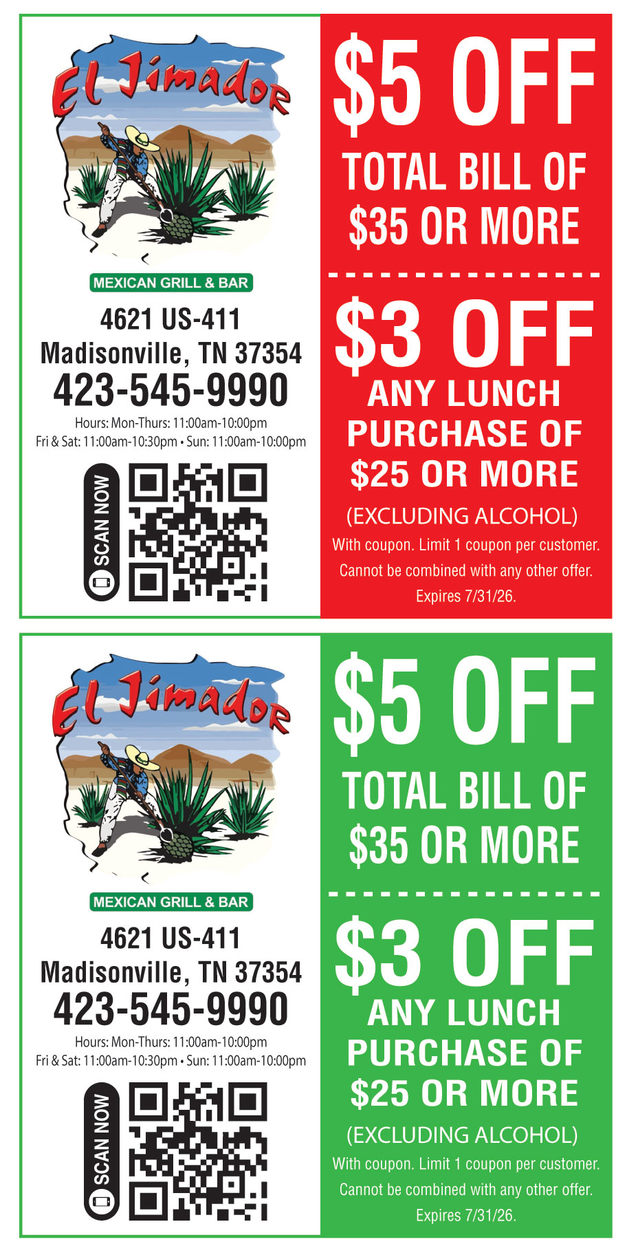 EL JIMADOR MEXICAN GRILL