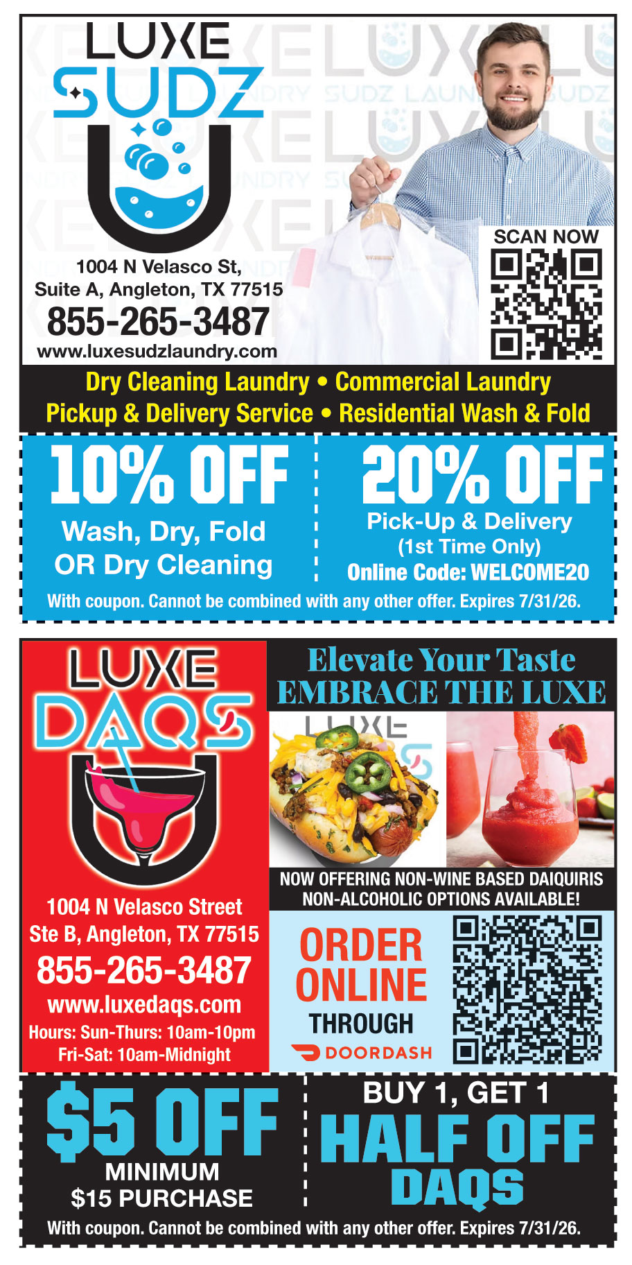 LUXE SUDZ LAUNDRY AND DRY