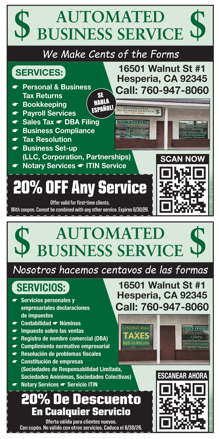 AUTOMATED BUSINESS SERVIC