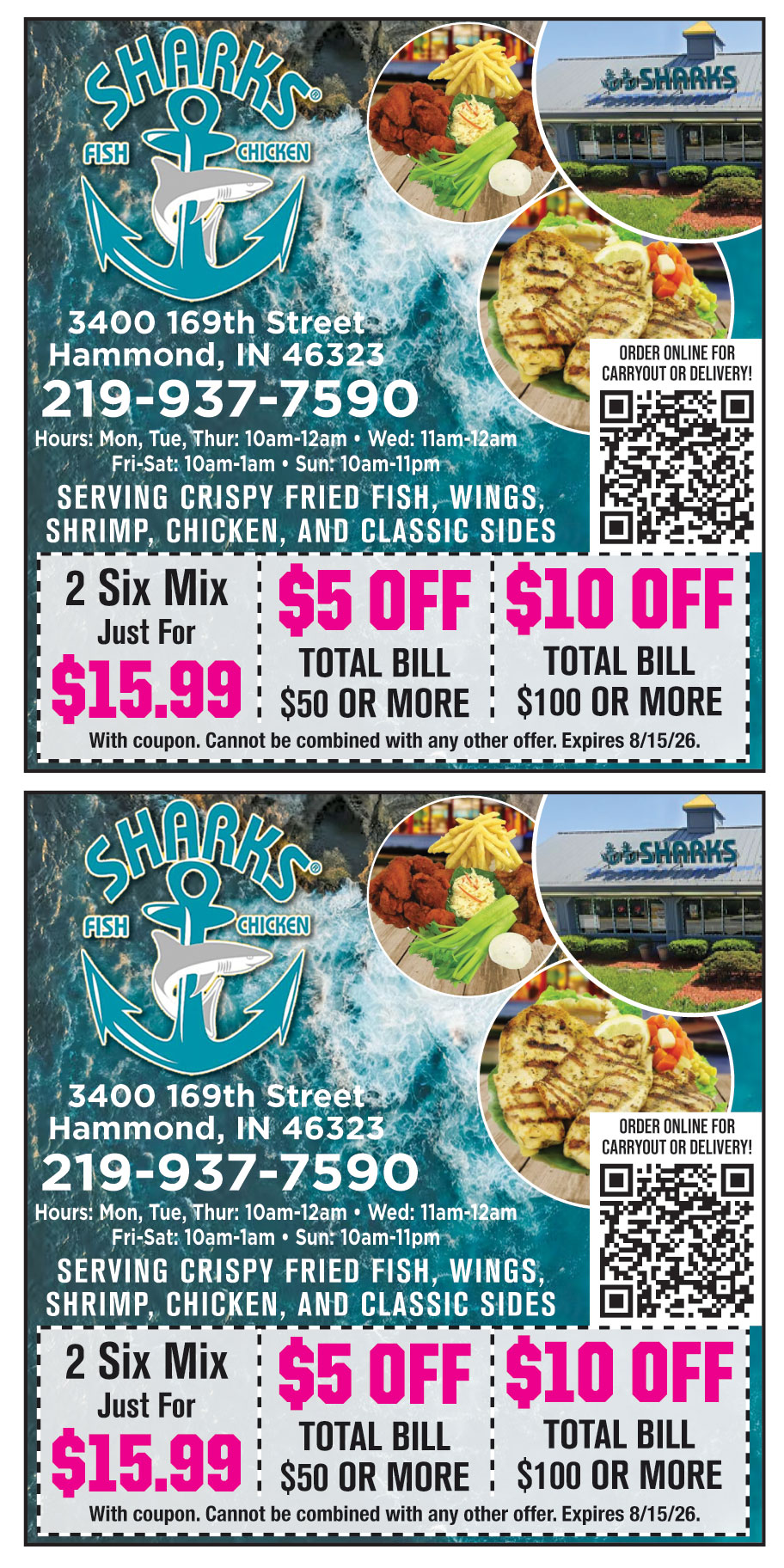 SHARKS FISH AND CHICKEN H