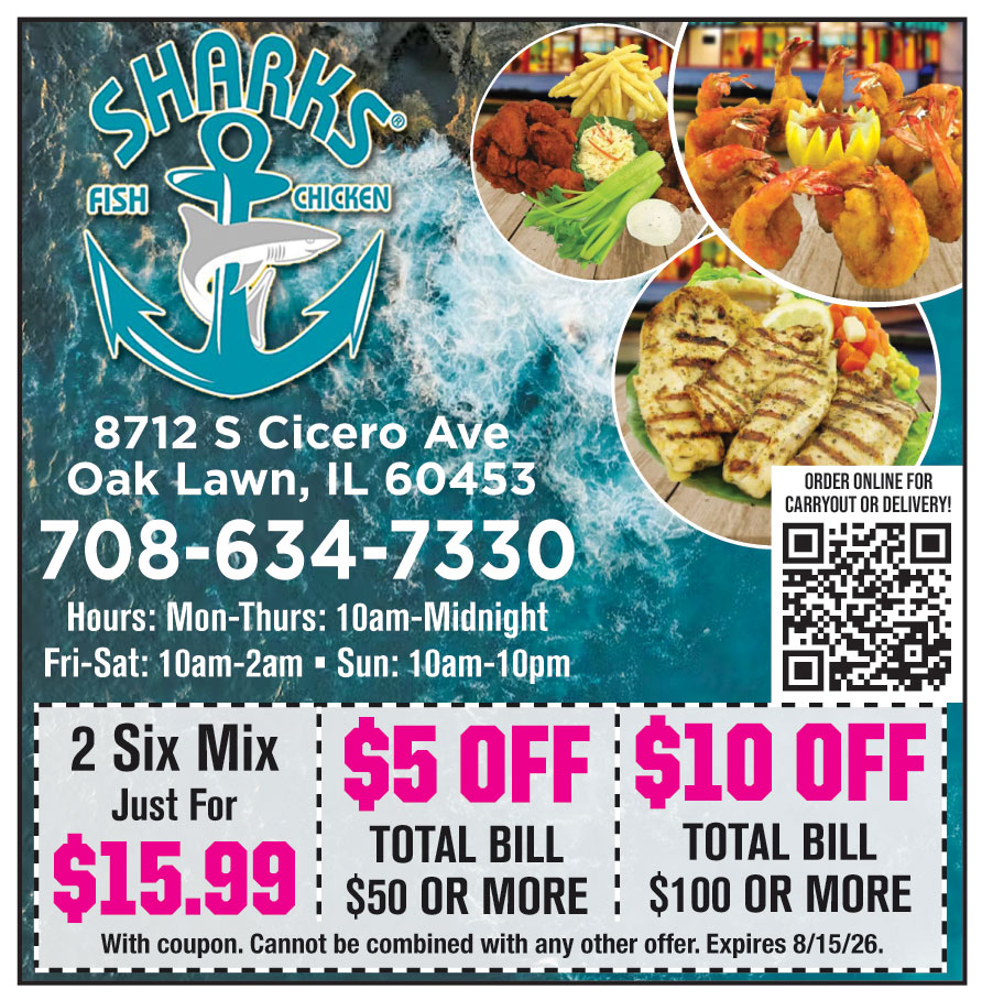 SHARKS FISH AND CHICKEN O