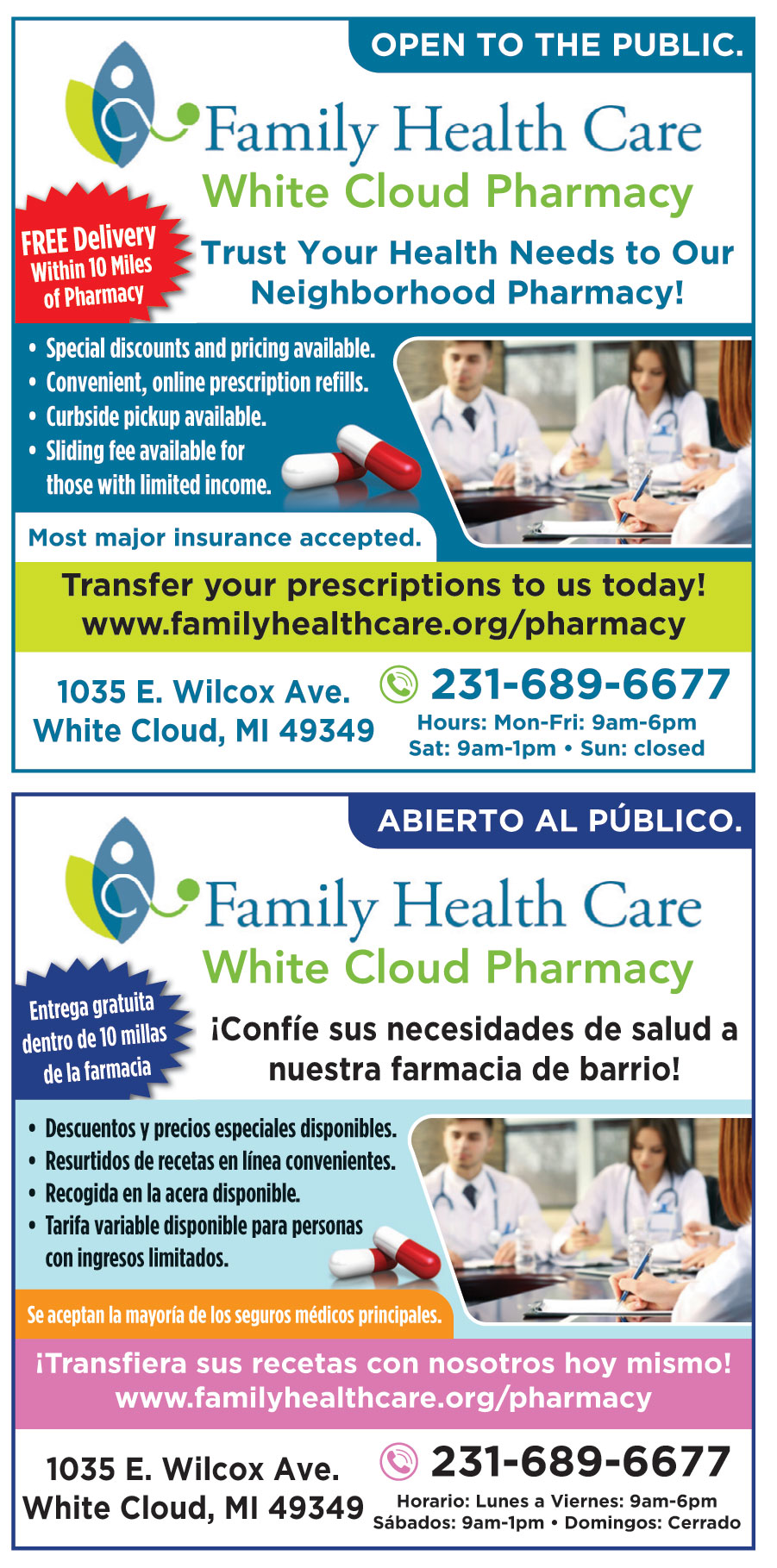 FREE DELIVERY WITHIN 10 MILES OF PHARMACY