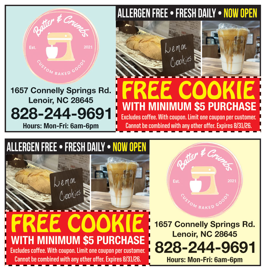 FREE COOKIE WITH MINIMUM $5 PURCHASE