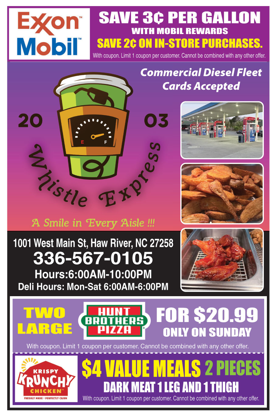 $4 VALUE MEALS 2 PIECES DARK MEAT 1 LEG AND 1 THIGH