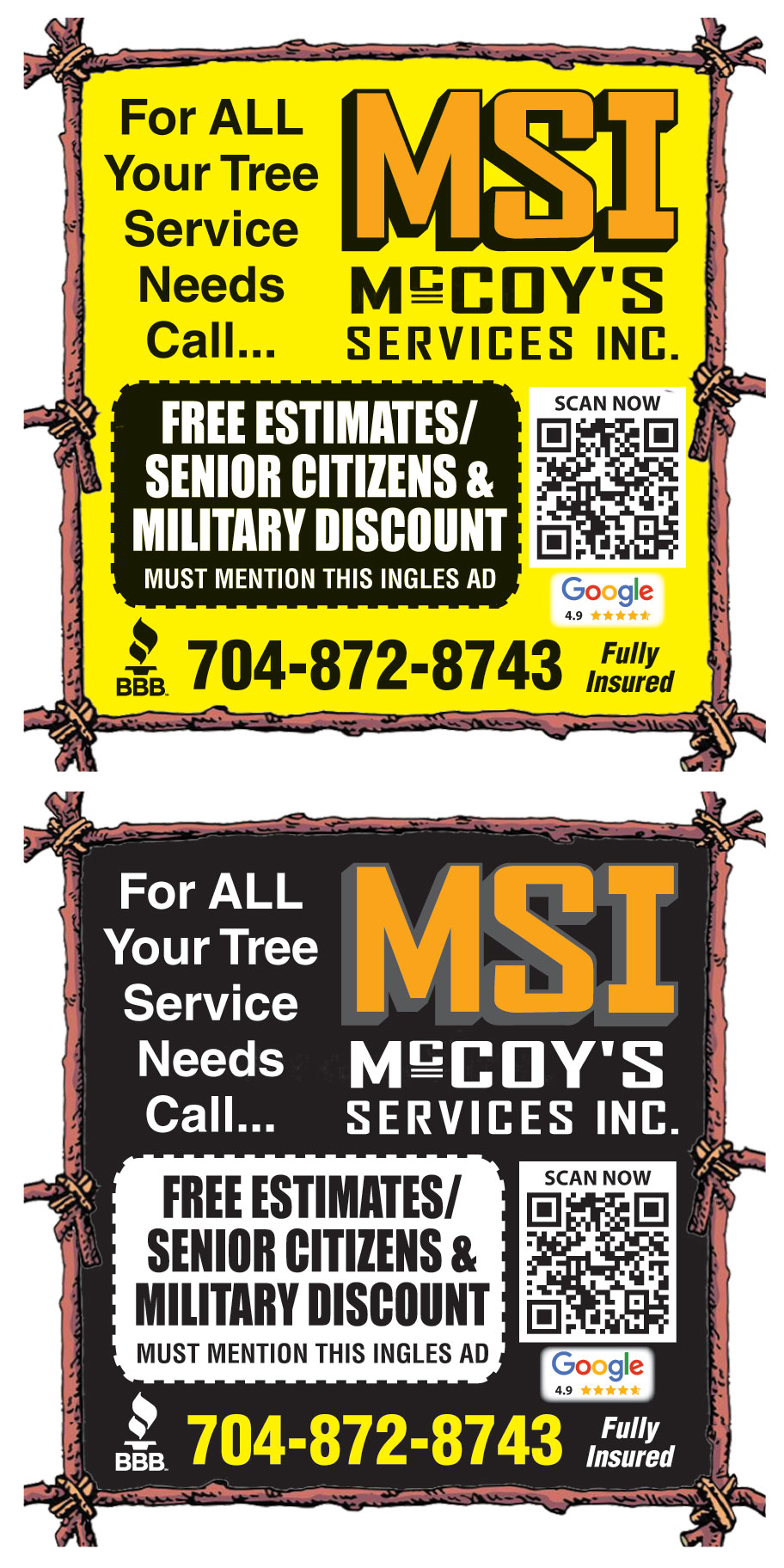 MCCOYS SERVICES INC