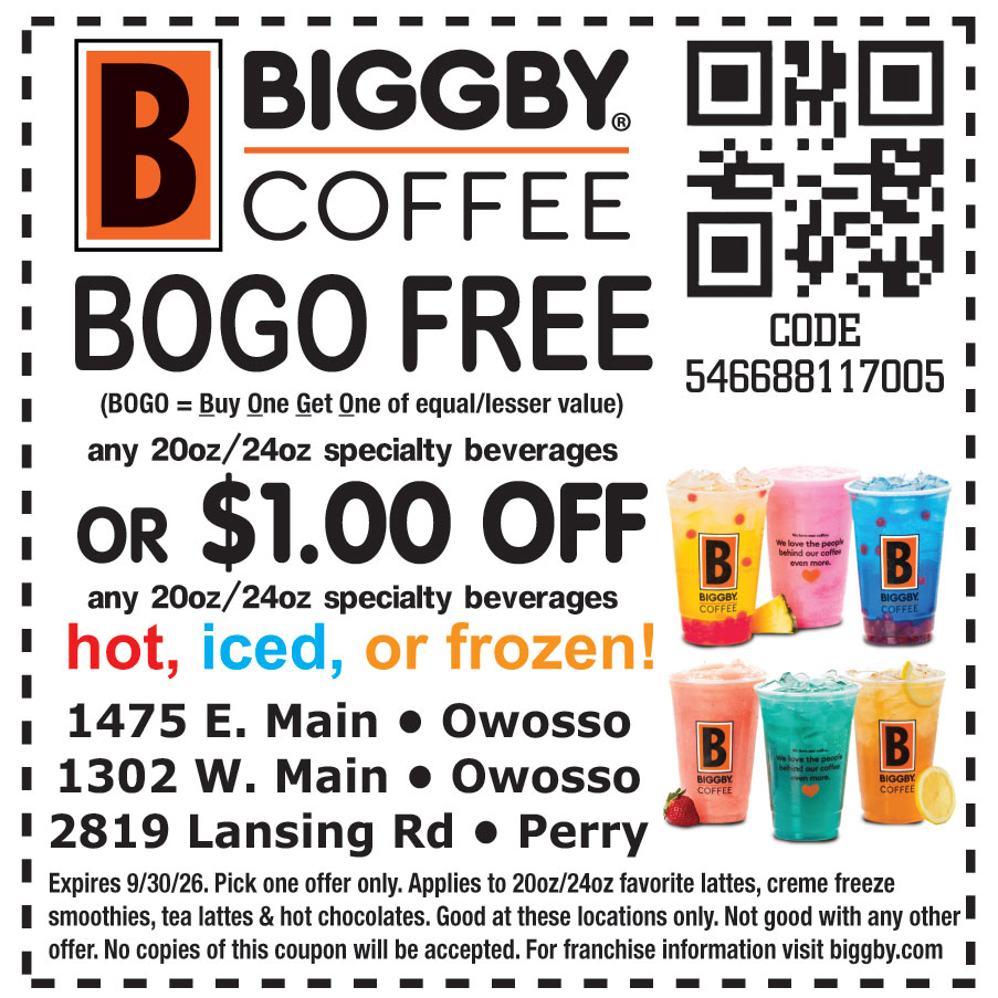 $1.00 OFF ON ANY 20OZ/24OZ SPECIALTY BEVERAGES HOT, ICED, OR FROZEN