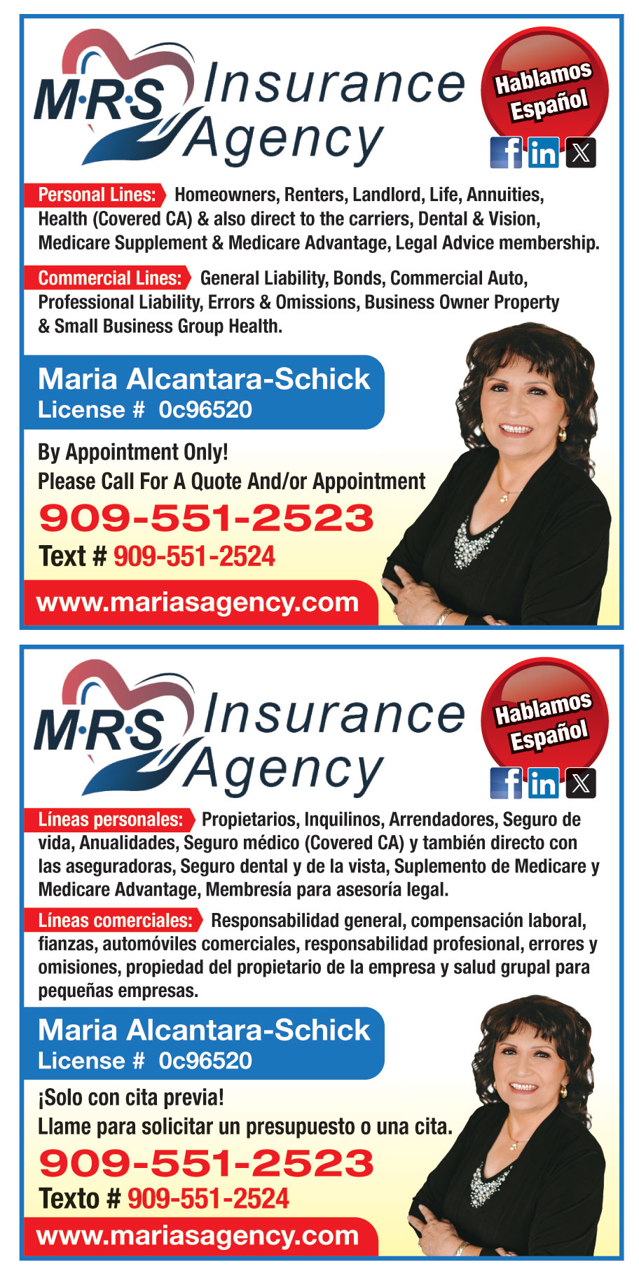 MARIA R SCHICK INSURANCE