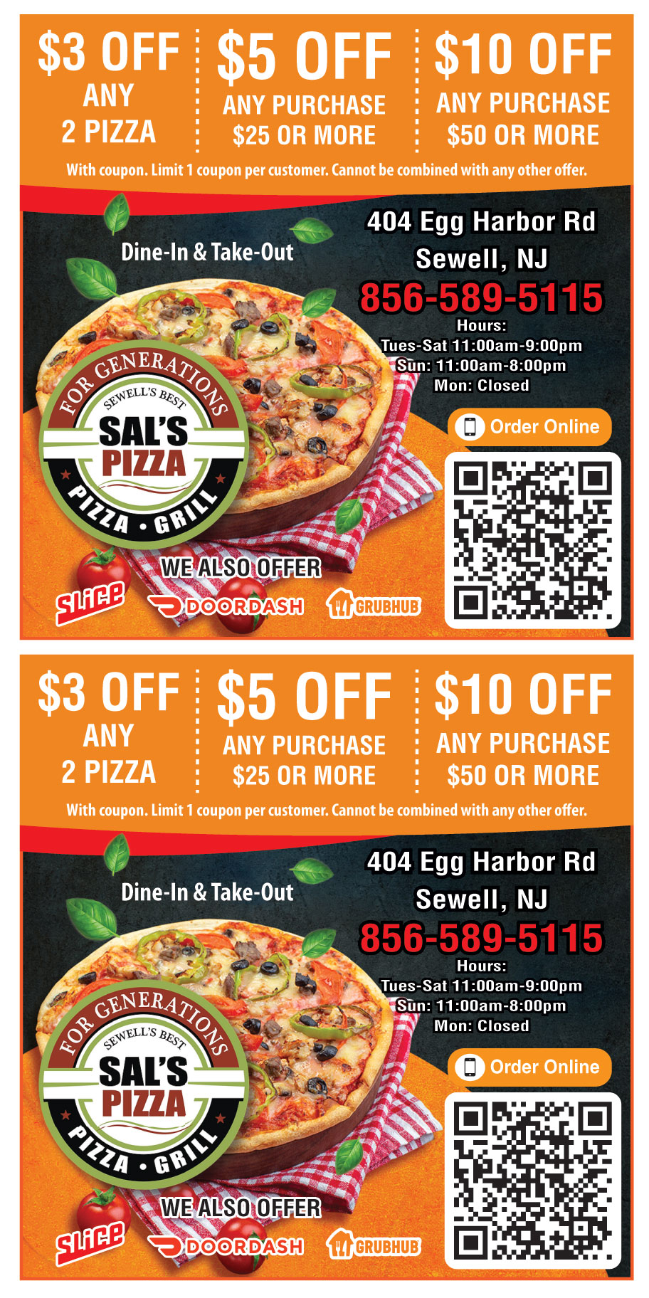 SALS PIZZA WASHINGTON