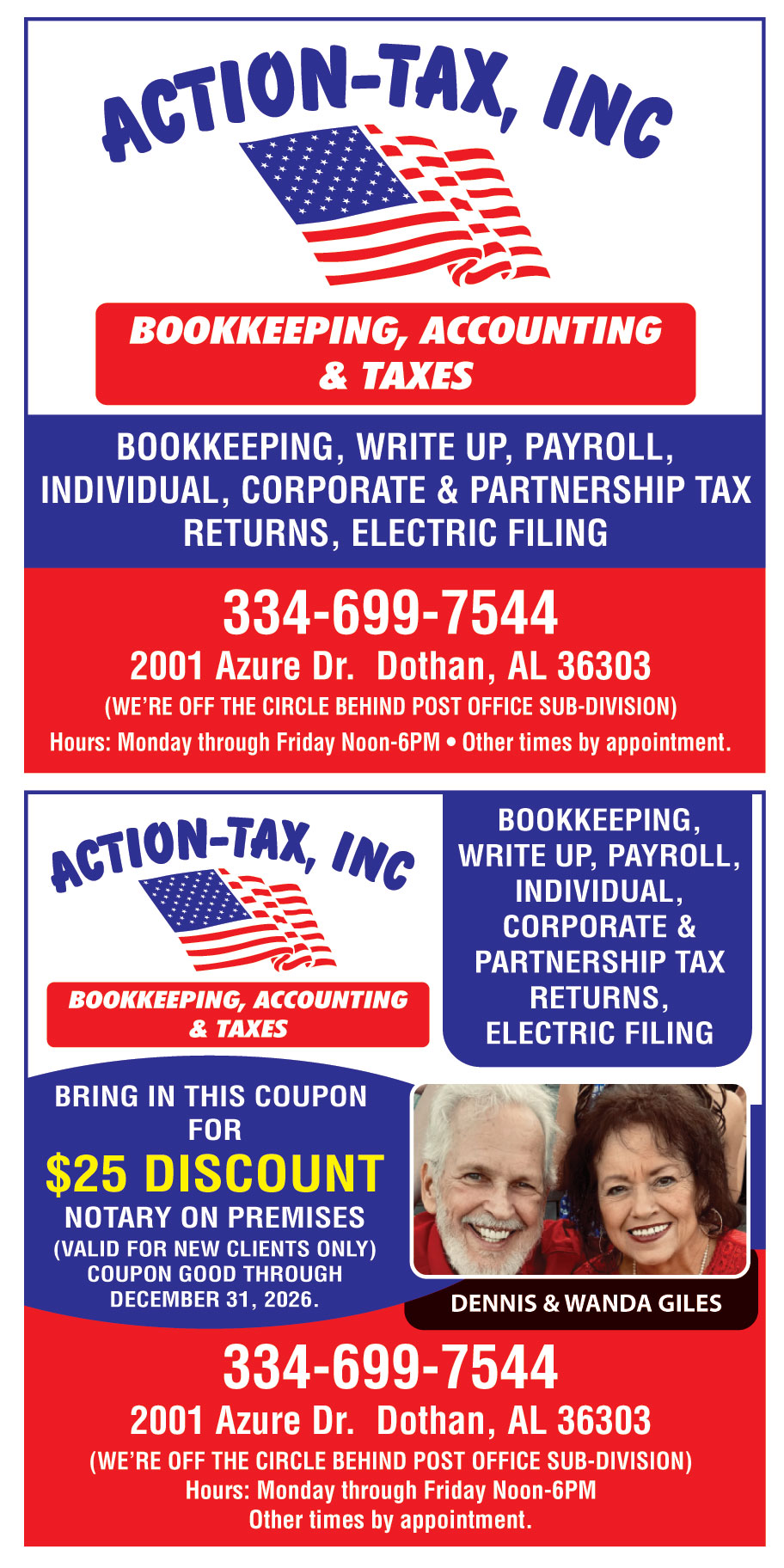BRING IN THIS COUPON FOR $25 DISCOUNT NOTARY ON PREMISES