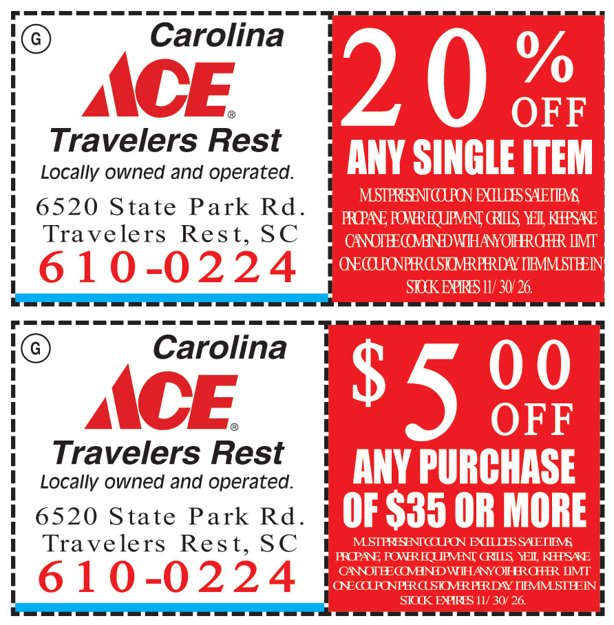 20% OFF ON ANY SINGLE ITEM