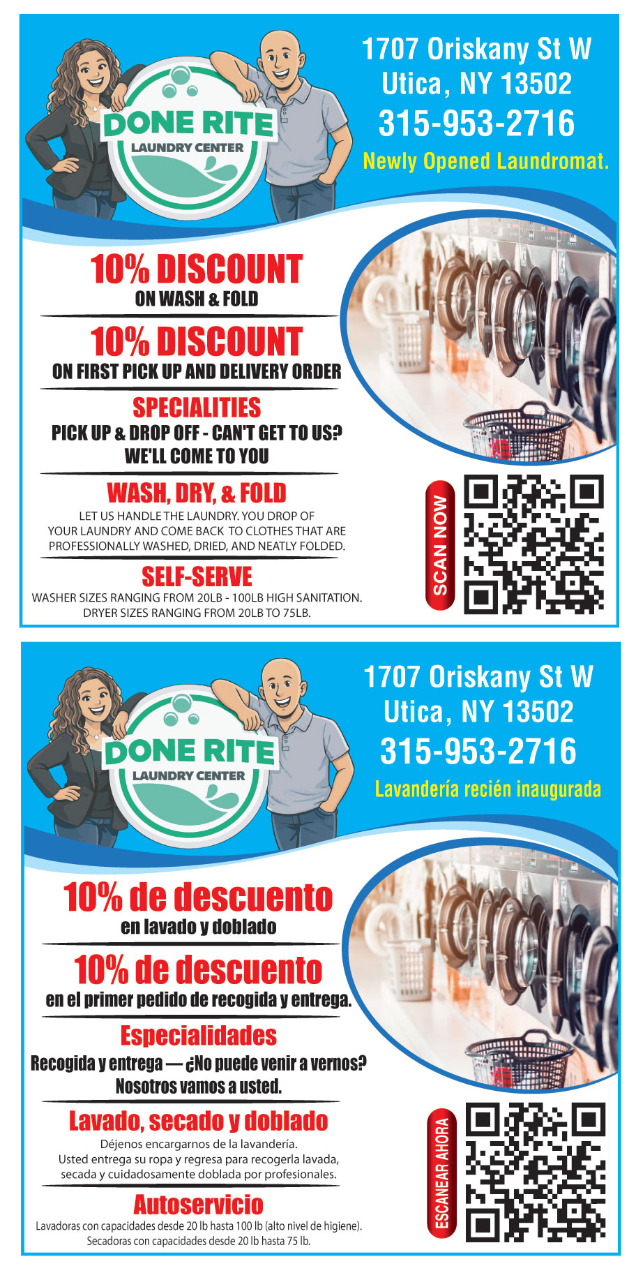 DONE RITE LAUNDRY CENTER