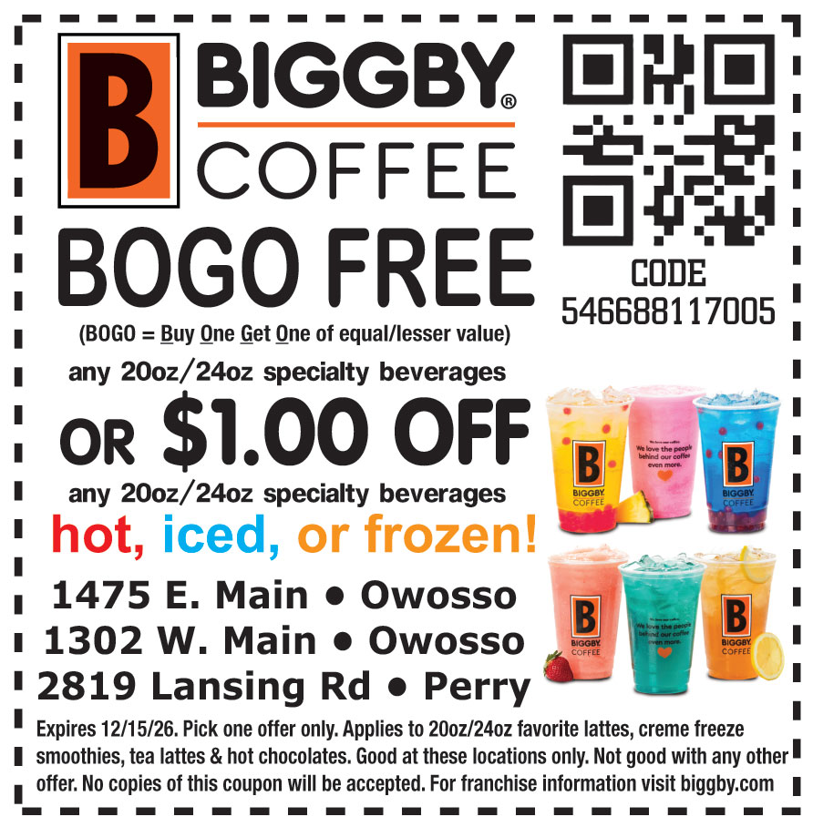 $1.00 OFF ON ANY 20OZ/24OZ SPECIALTY BEVERAGES HOT, ICED, OR FROZEN