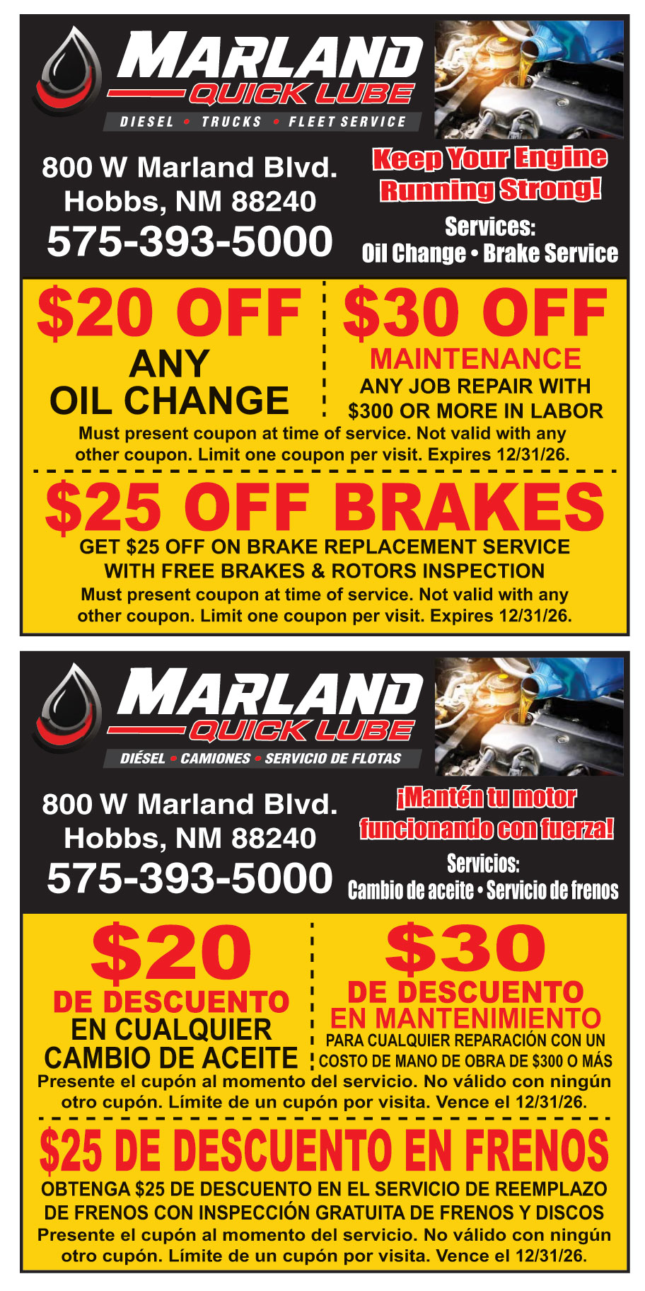 MARLIN QUICK LUBE
