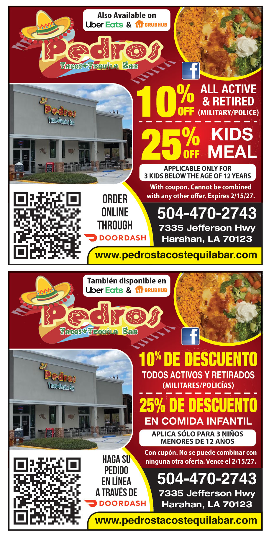 25% OFF ON KIDS MEAL