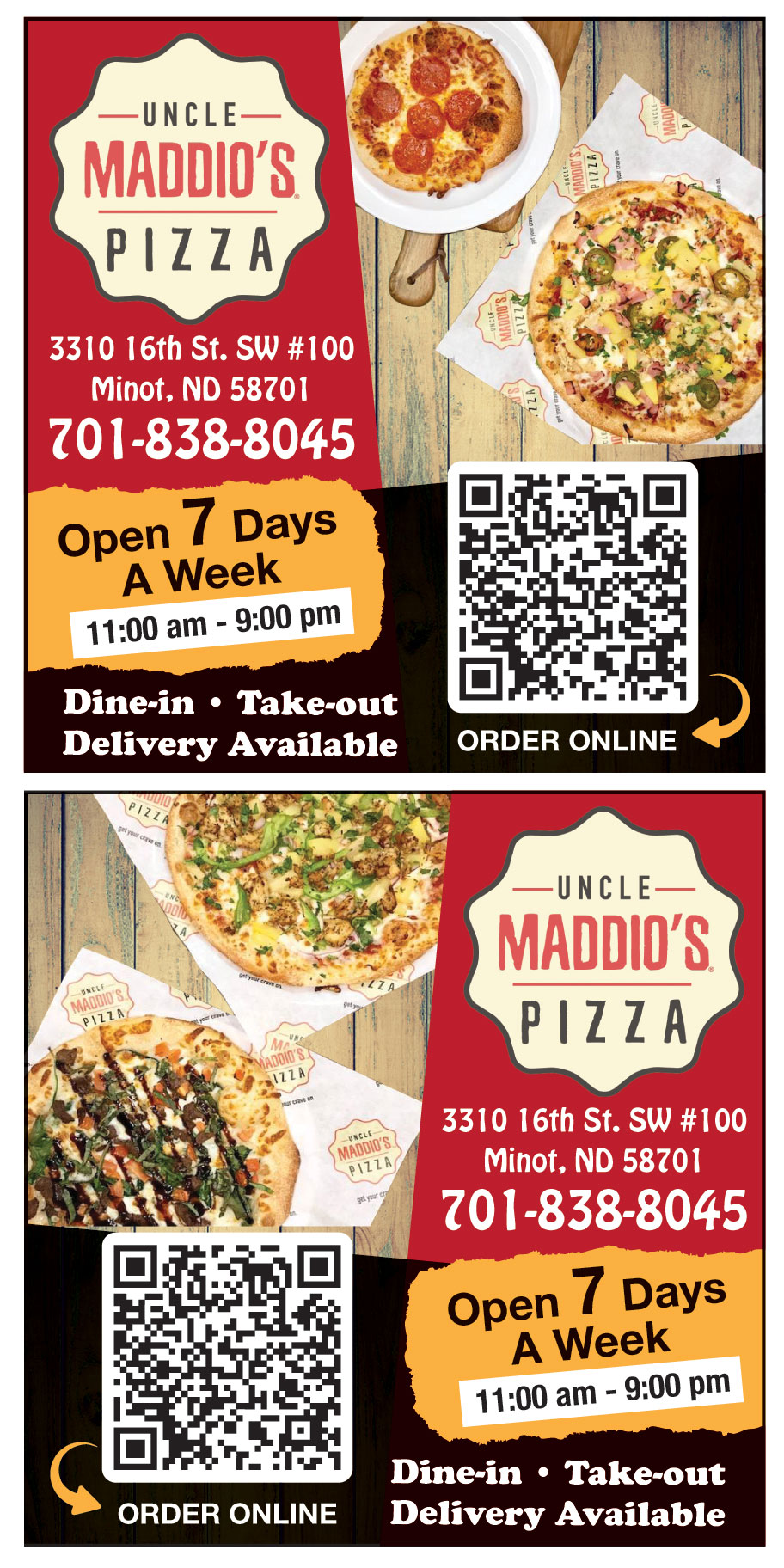 UNCLE MADDIOS PIZZA