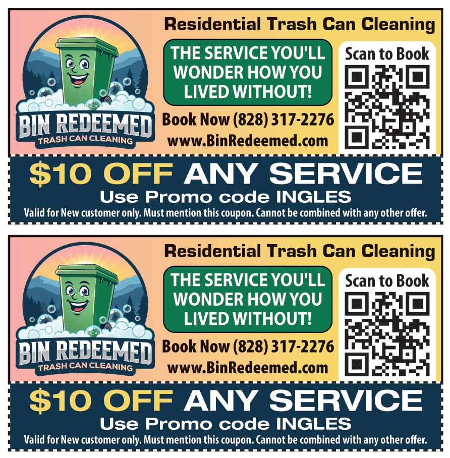 BIN REDEEMED TRASH CAN CL