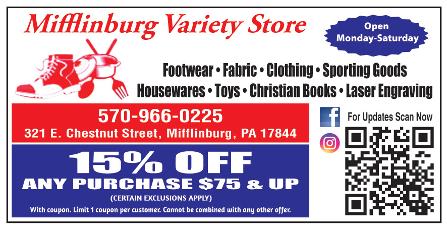 MIFFLINBURG VARIETY STORE