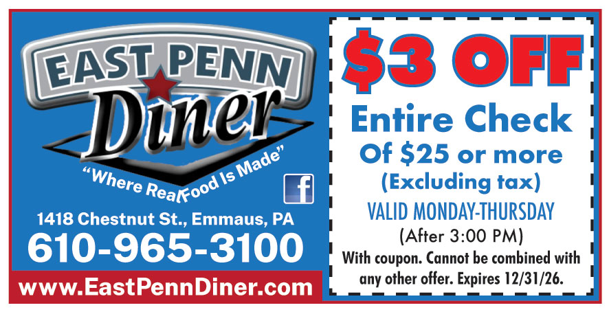 $3 OFF ON ENTIRE CHECK OF $25 OR MORE
