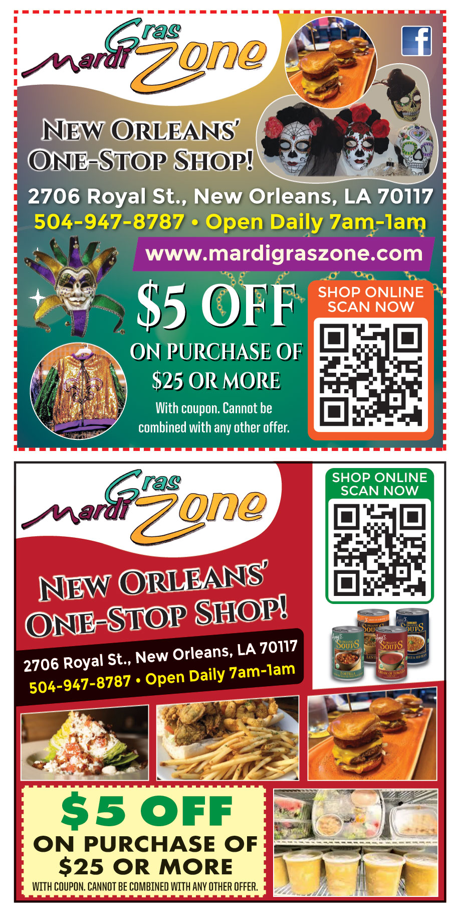 $5 OFF ON PURCHASE OF $25 OR MORE