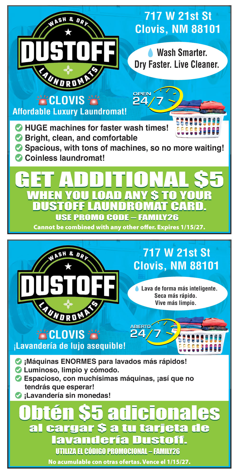 DUSTOFF LAUNDROMATS