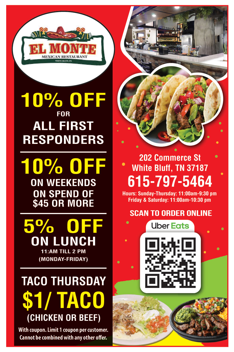 10% OFF FOR ALL FIRST RESPONDERS