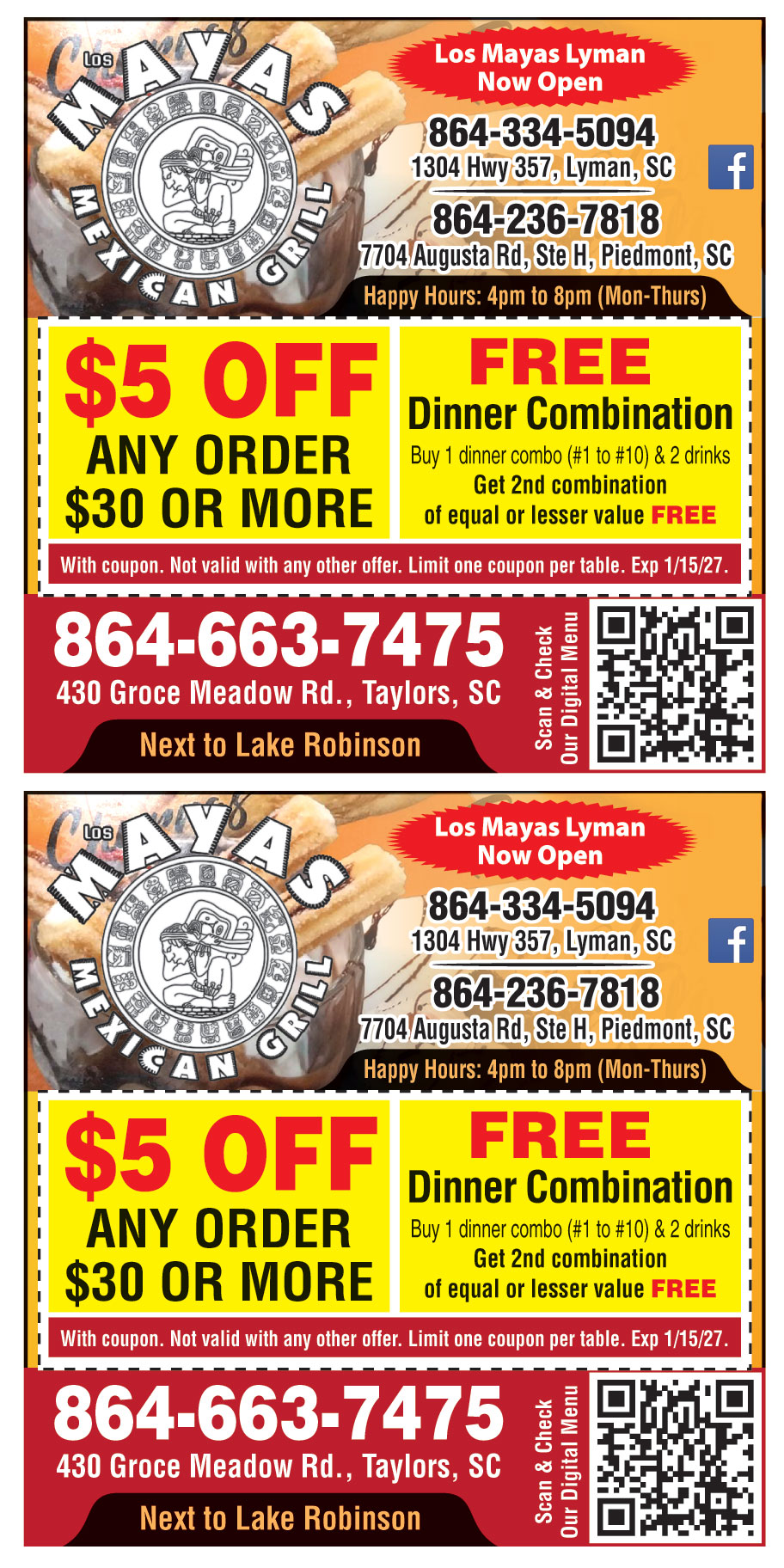 LOS MAYAS MEXICAN GRILL L