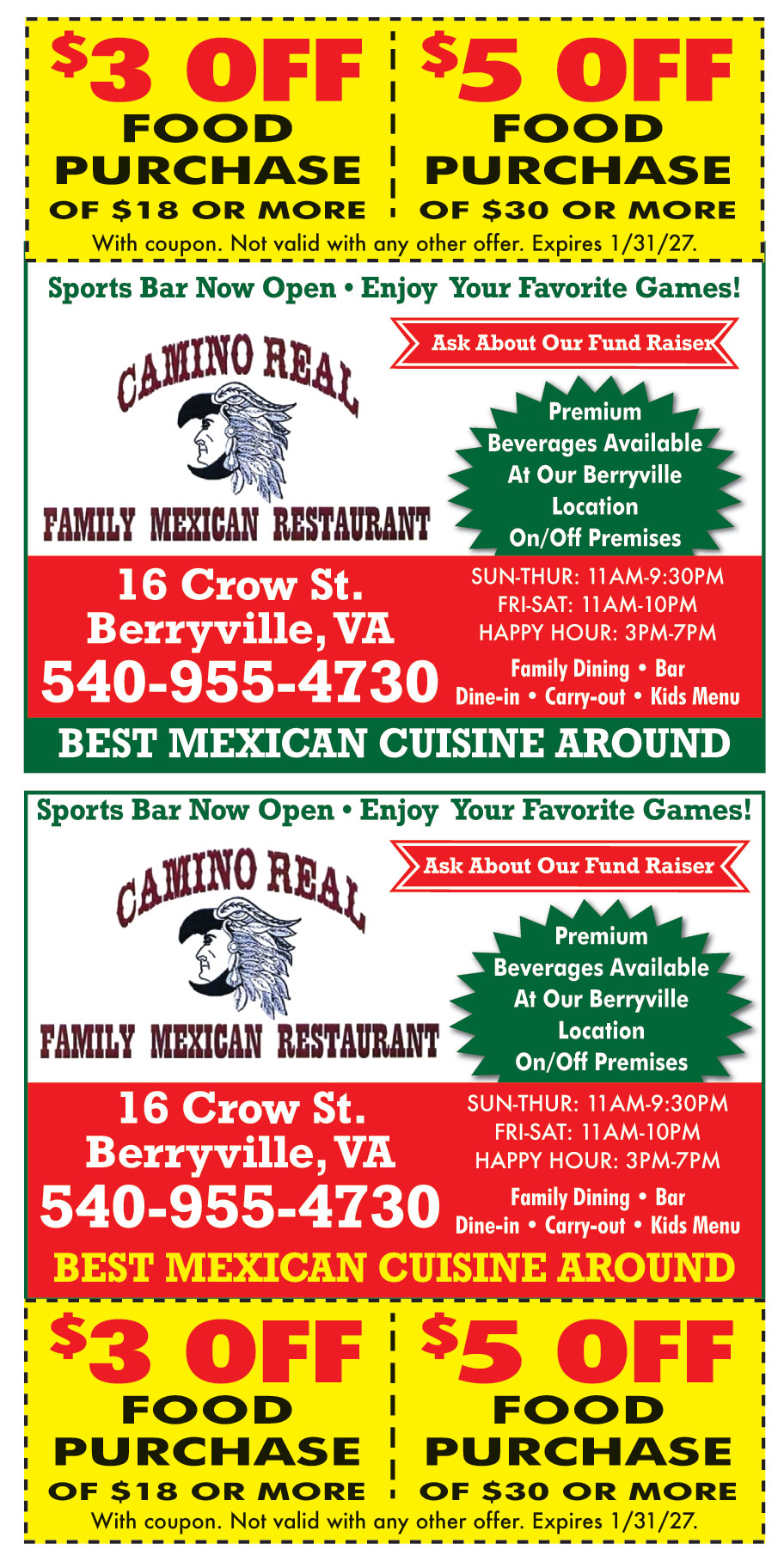 CAMINO REAL MEXICAN