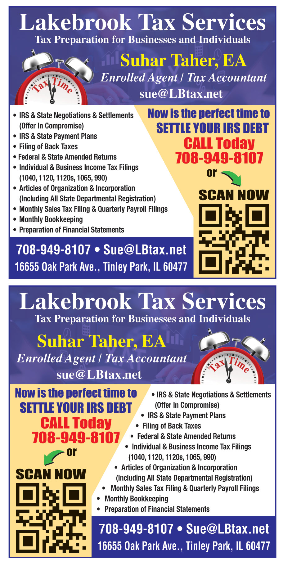 LAKEBROOK TAX