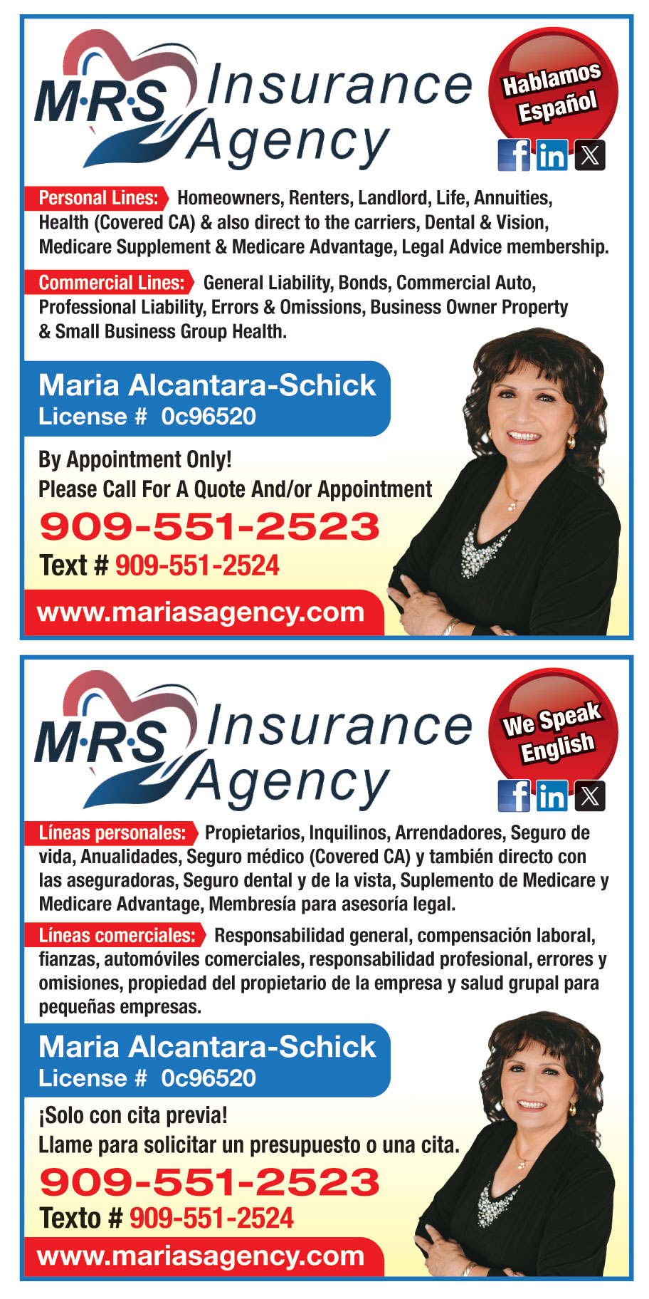 MARIA R SCHICK INSURANCE