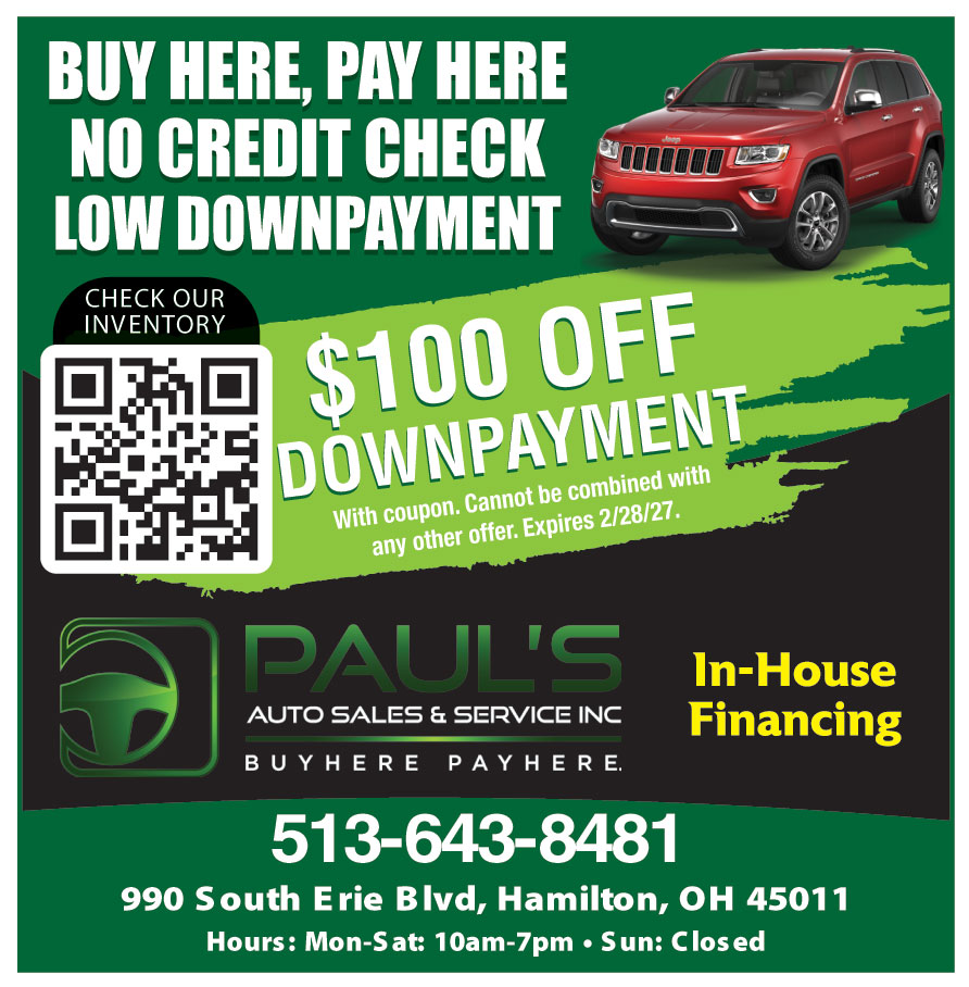 $100 OFF ON DOWNPAYMENT
