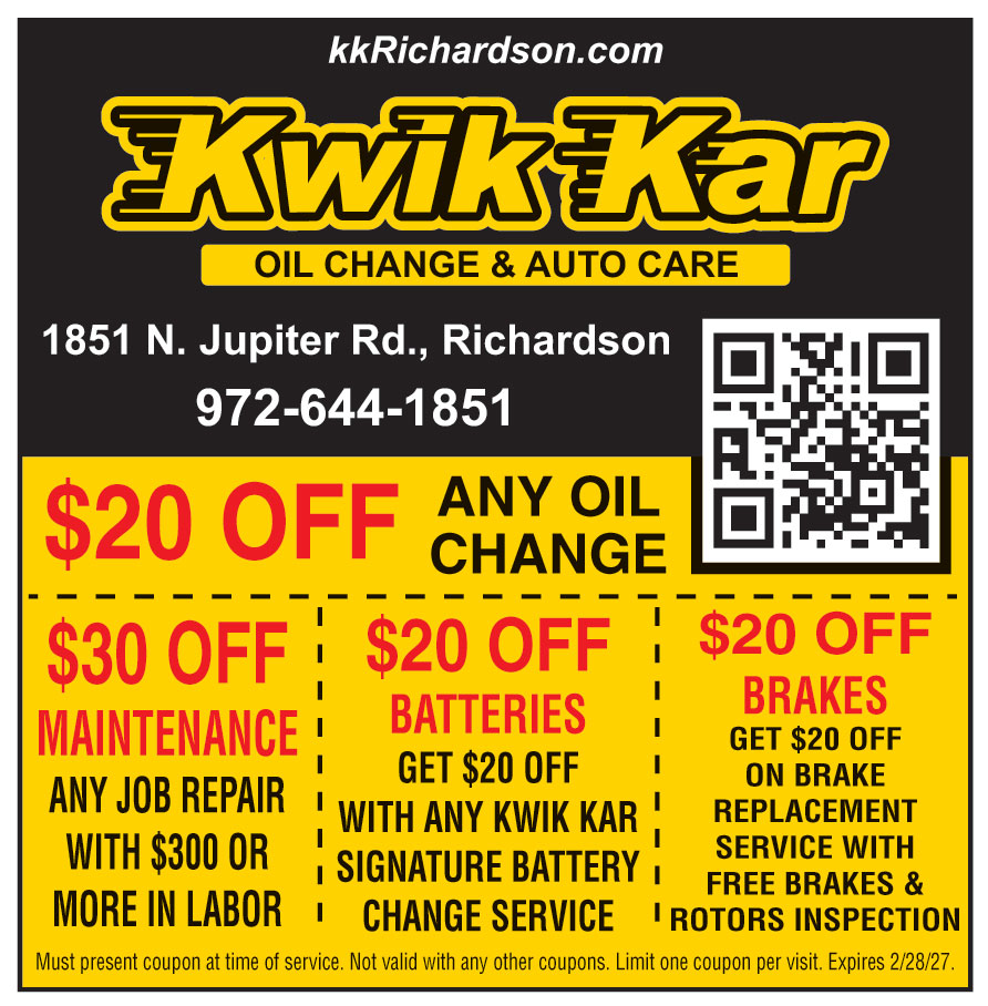KWIK KAR OIL CHANGE AND A