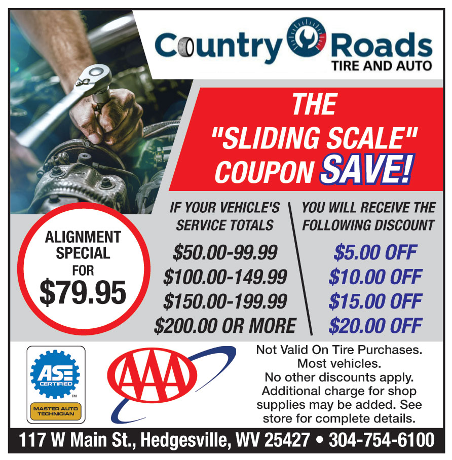 COUNTRY ROADS TIRE AND AU