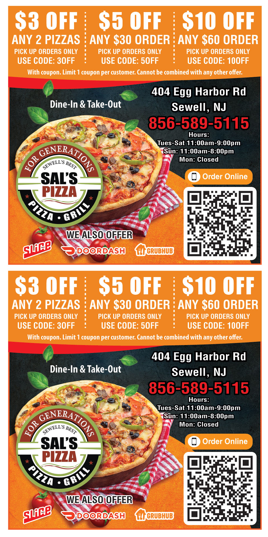 SALS PIZZA WASHINGTON